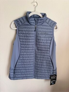 Eddie Bauer Light Slate Quilted Packable Vest